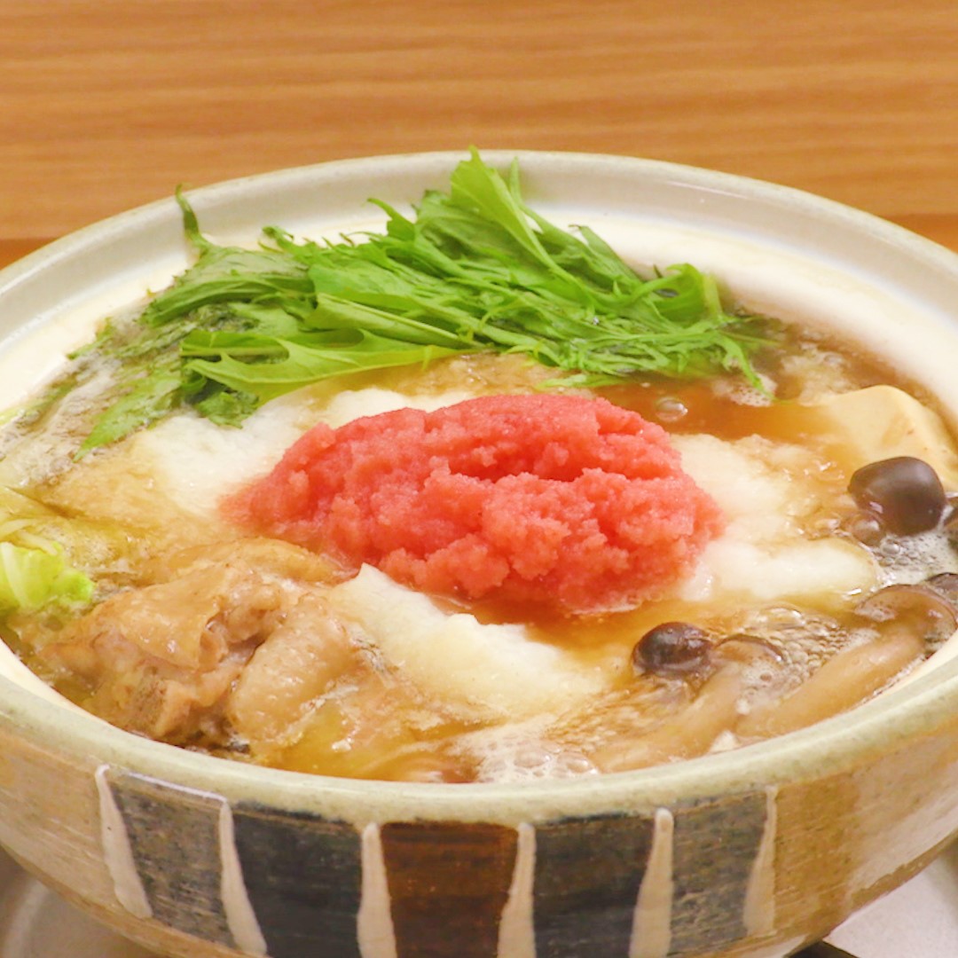 <center> ふわふわ明太</center><center>とろろ鍋</center>