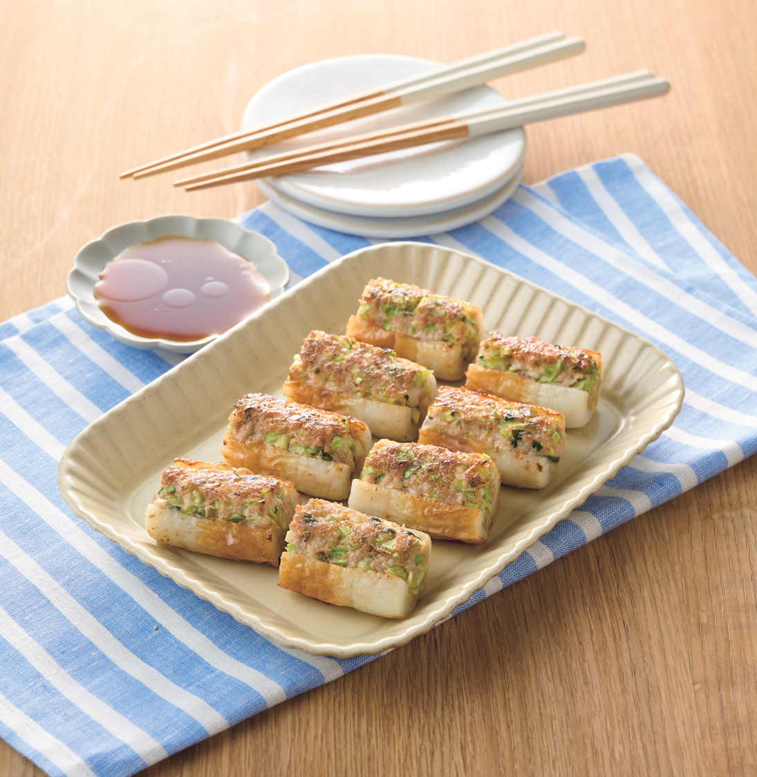 <center>ちくわ</center><center>ギョウザ</center>