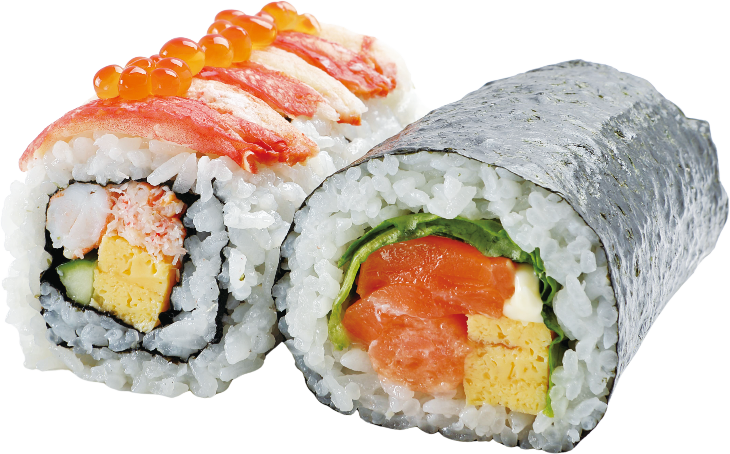 サーモンと蟹海老セットの画像